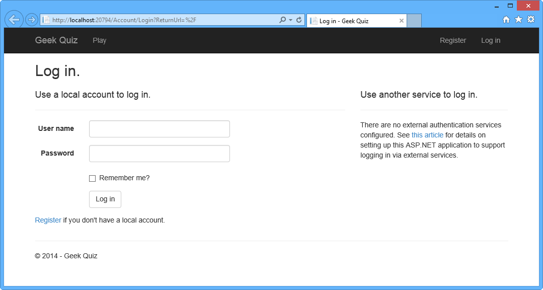 Ausführen der Lösung