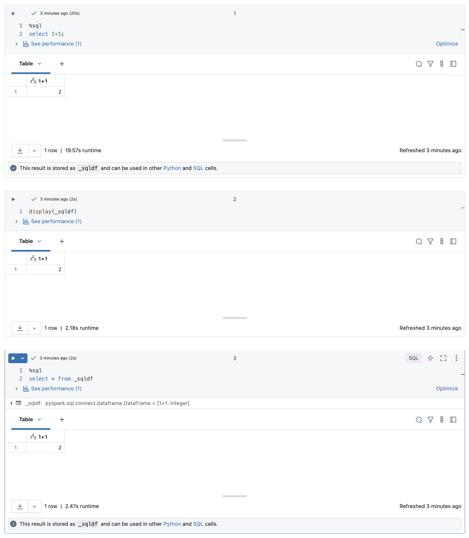 DataFrame der SQL-Ergebnisse