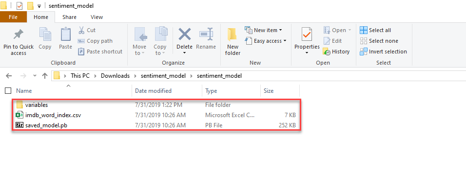 sentiment_model Verzeichnisinhalte