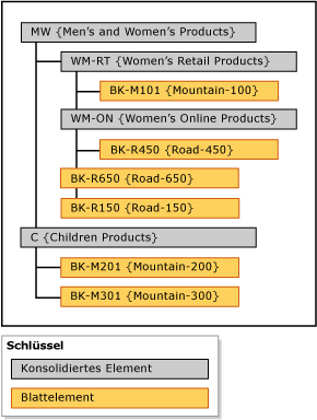 Beispiel für explizite Hierarchie