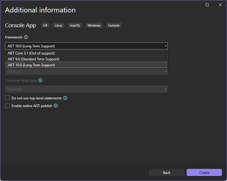 Screenshot des Dialogfelds 
