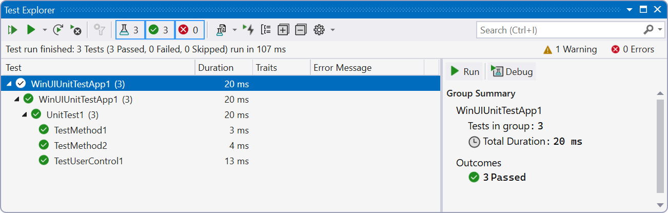 Screenshot des Fensters 