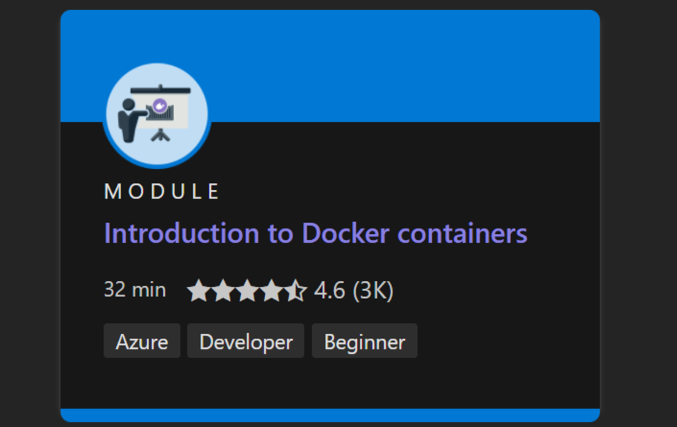Docker-Kurs von Microsoft Learn