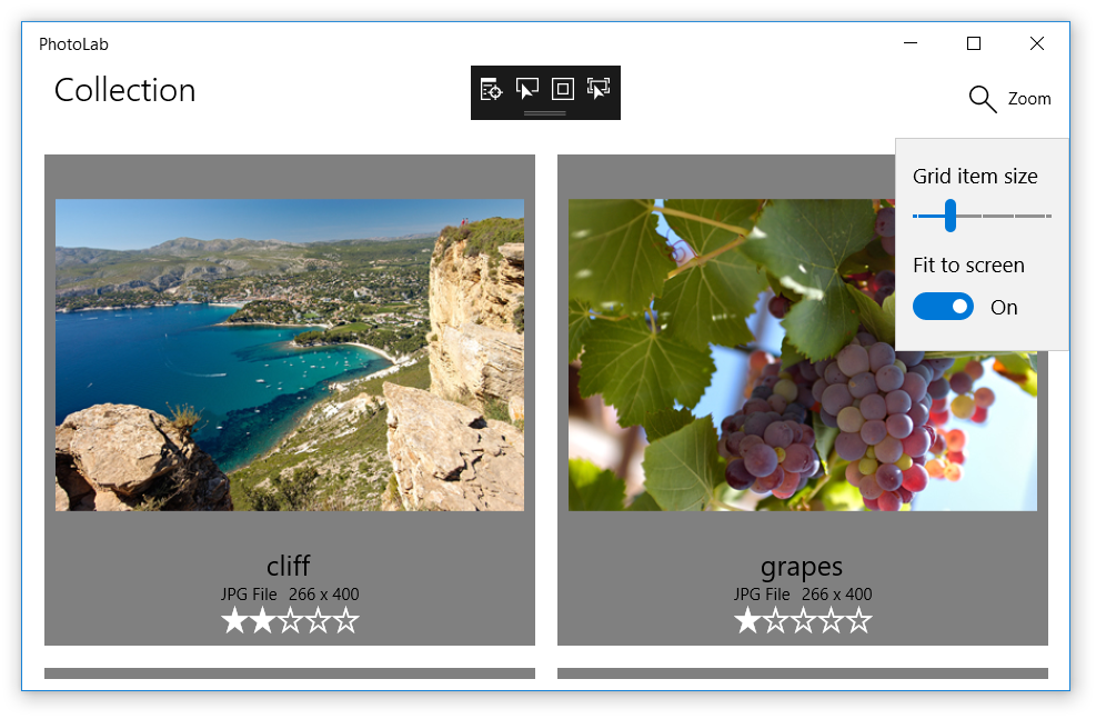 Lauf-App mit aktivierter Anpassung an den Bildschirm