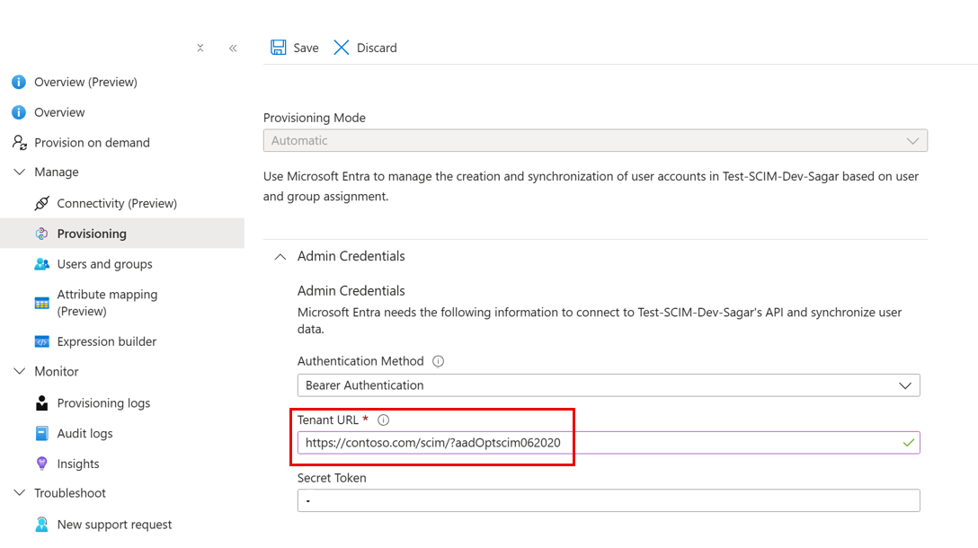 SCIM flags to later behavior.