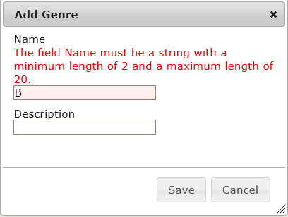 Image of client side validation