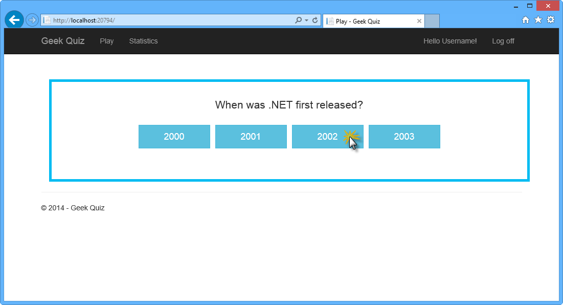 Answering a question Answering a question