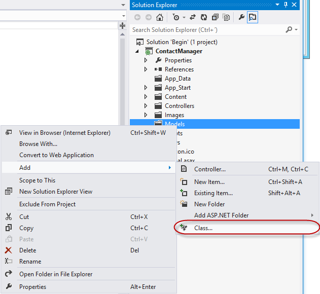 Adding a new model to the web application Adding a new model to the web application