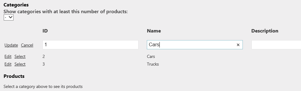 Updating a category with a duplicated name Updating a category with a duplicated name