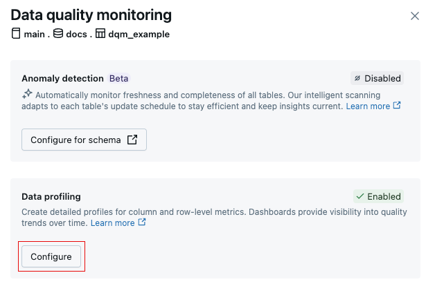 Update profile dialog.