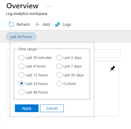 Screenshot shows the control to change the interval.