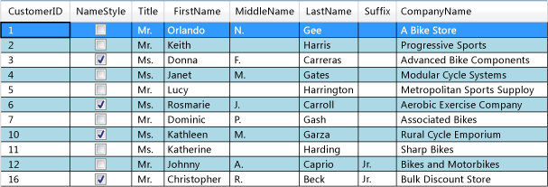 Three alternating colors for the row background Three alternating colors for the row background