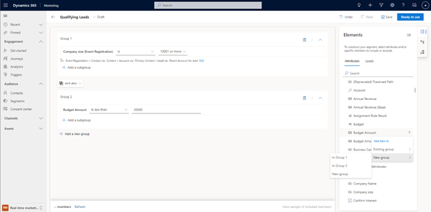 add a new group to a segment add a new group to a segment