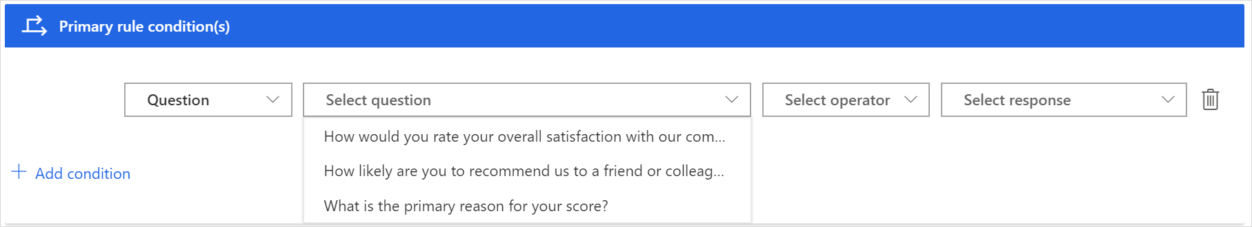 Branching rules condition question Branching rules condition question.