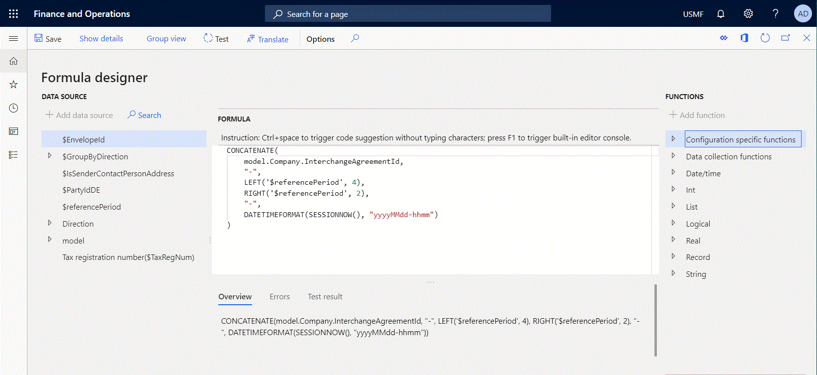 ER formula editor gif showing adding a data source and pasting a function.