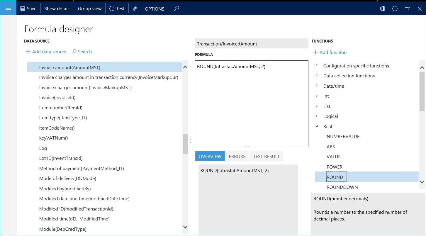 Data binding expression.