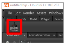 Update Toolset button Update Toolset button.