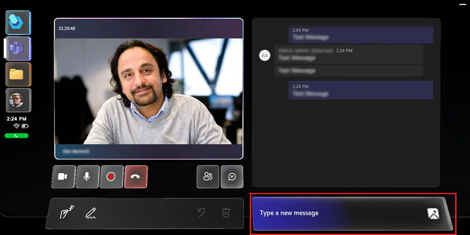 Screenshot highlighting where to enter message Screenshot highlighting where to enter message.