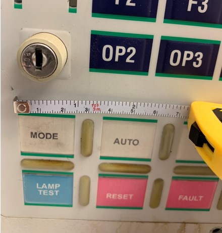 Example of buttons placed close together Example of buttons placed close together.