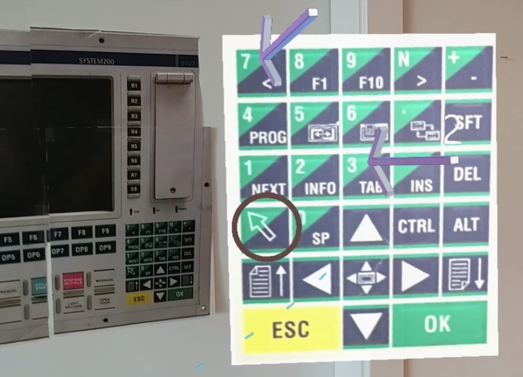Screenshot showing larger number pad Screenshot showing larger number pad.