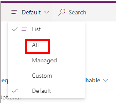 Filter with All selected Filter with All selected.