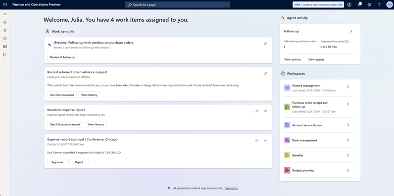 New home screen showing agent activity on the right side New home screen showing agent activity on the right side