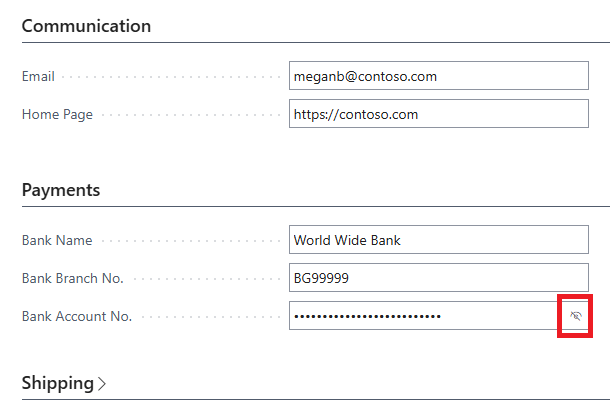 Concealed field Concealed field