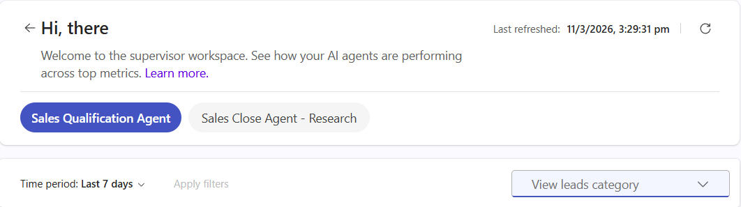 Screenshot of the agent insights page with a list of agents and insights.