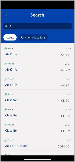 Asset search results Asset search results.