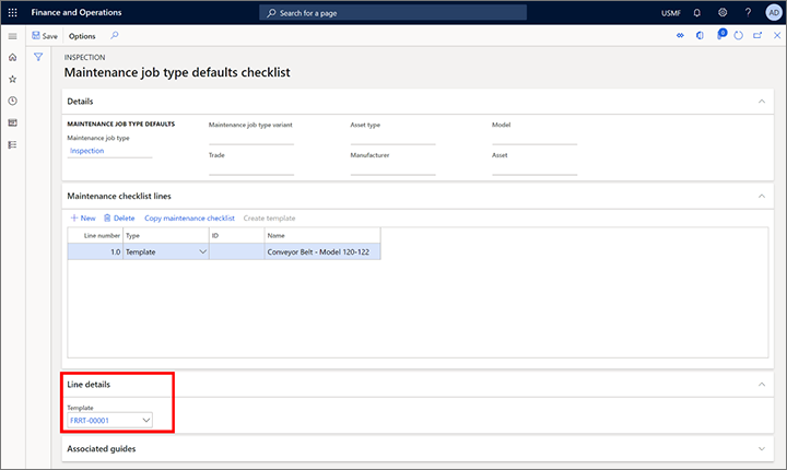 Select the template Select the template.