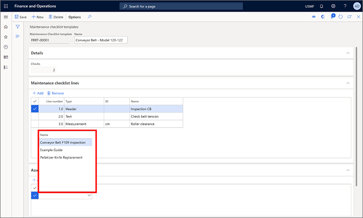 Select a guide in the Name field Select a guide in the Name field.