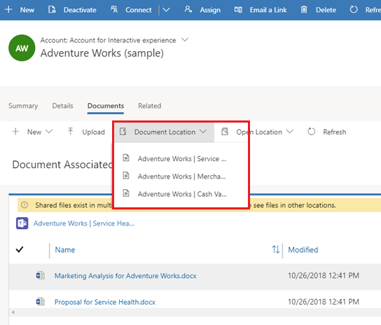 Change document location Change document location.