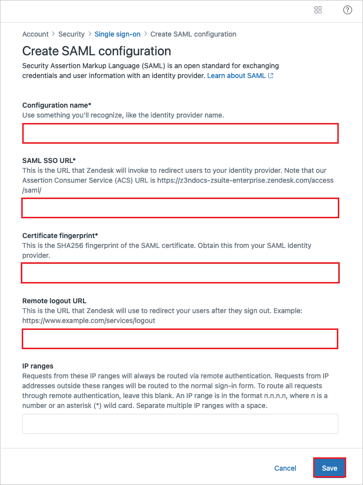 Single sign-on Screenshot shows Single sign-on.