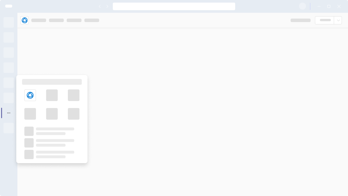 Diagram that shows app icon in app flyout.