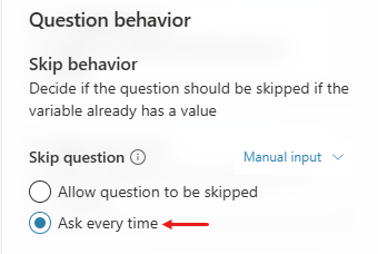 Skip question.