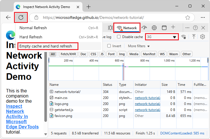 Empty cache and hard refresh