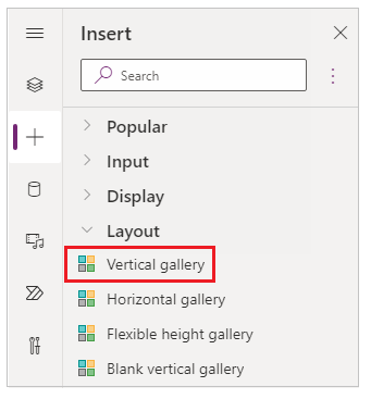 Gallery types select Vertical Gallery types select Vertical