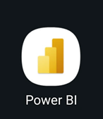 Screenshot of the Power BI icon.