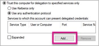 Screenshot showing AD FS Add trust option.