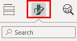 Screenshot of the ArcGIS for Power BI Format pane highlighting available map formatting options.