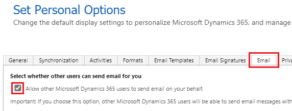 Allow another to send email on your behalf Allow another to send email on your behalf.