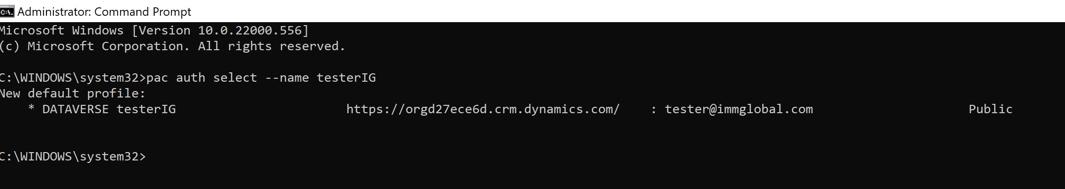 Select an auth profile Select an auth profile.