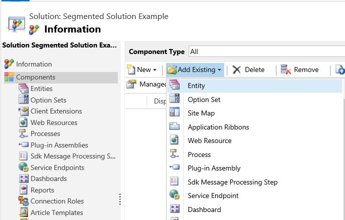 Add existing resources. Add existing resources.