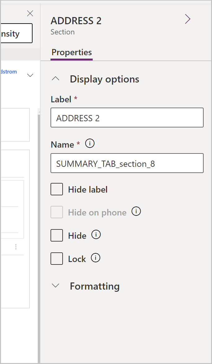 Account form includes a single address section Account form includes a single address section