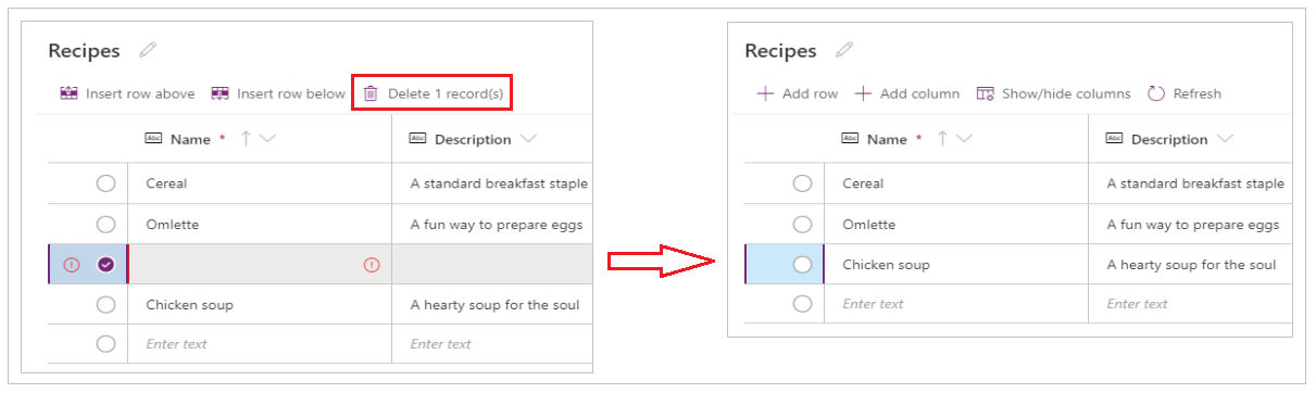 Delete extra row Delete extra row.