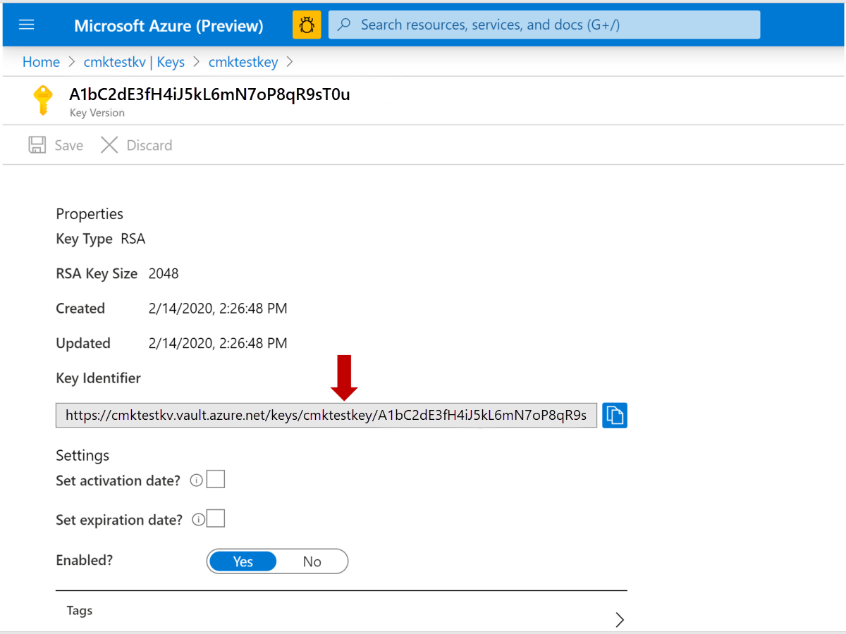View Encryption settings 1