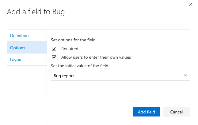 Screenshot shows Allow values in a custom picklist.