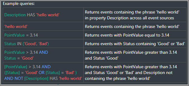 Where clause examples