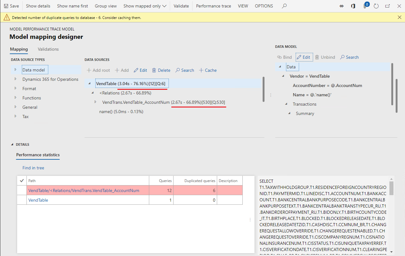 Model mapping designer Model mapping designer