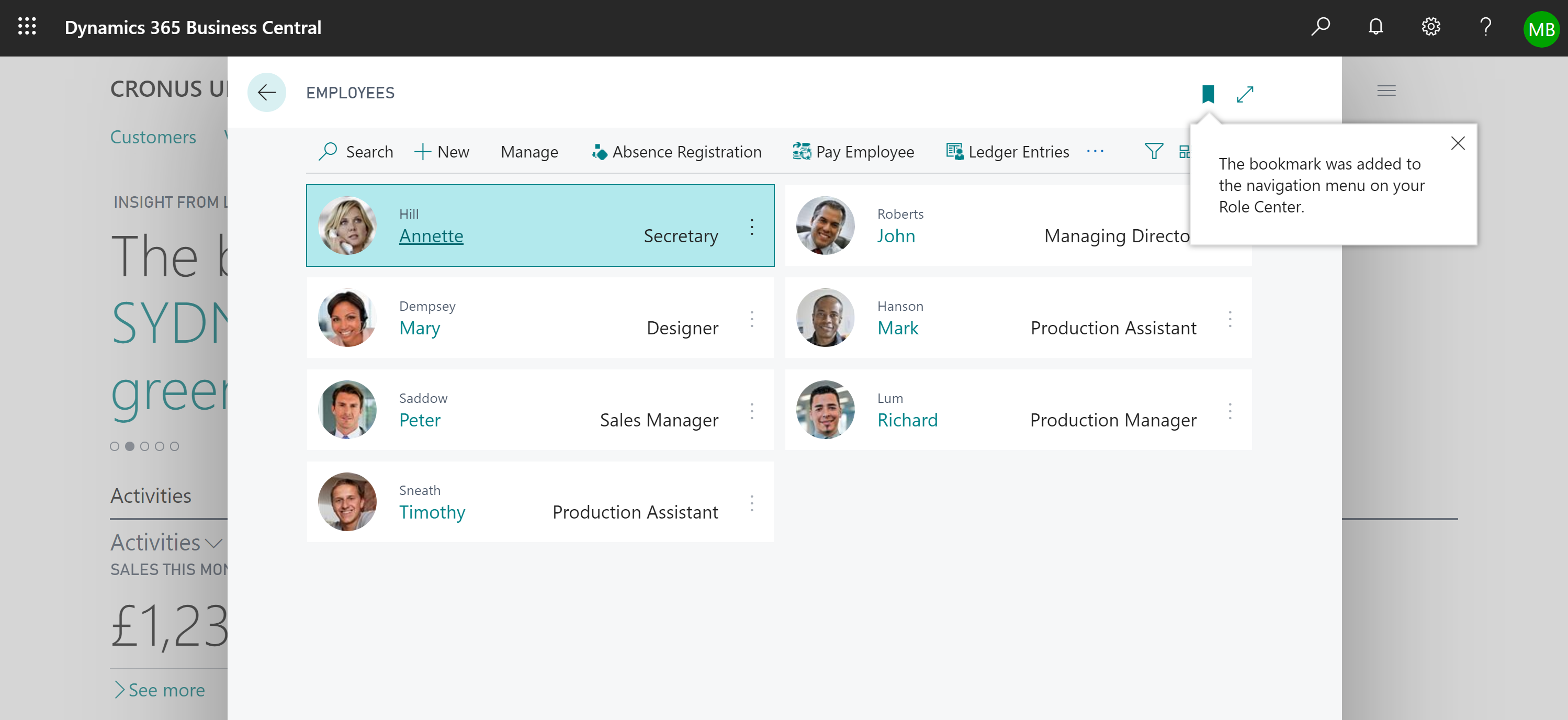 Adding a link in the navigation menu to the employees list page Adding a link in the navigation menu to the employees list page